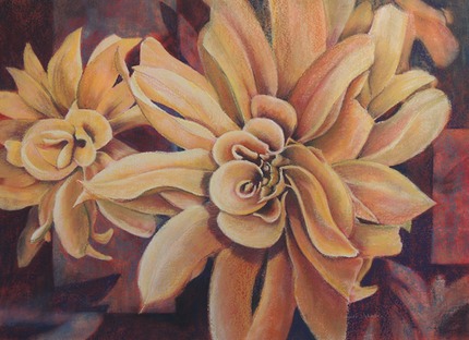 Alizarin Blooms Pastel